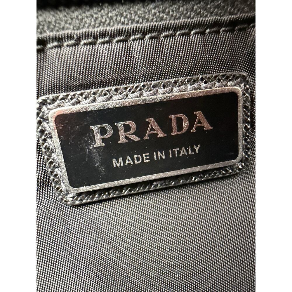 Prada Tessuto Nylon Belt Bag in Black with a Front Zippered Pocket S07 - Picture 10 of 16